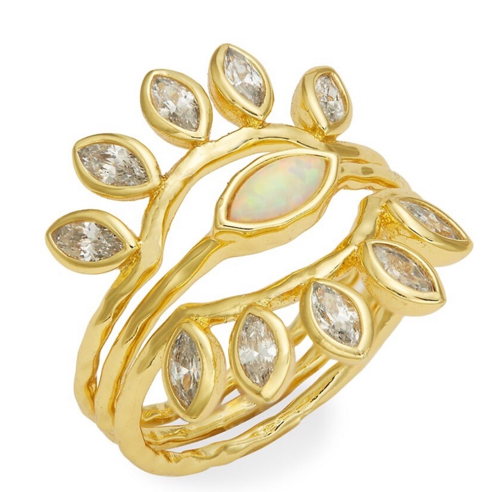 Gorjana Rumi Burst Stackable Ring Set - Picture 4 of 7